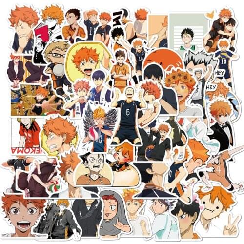 10/30/50Pcs/Set Haikyuu!! Graffiti Stickers Volleyball Japanese Anime For Laptop Luggage Motorcycle Suitcase Phone Sticker