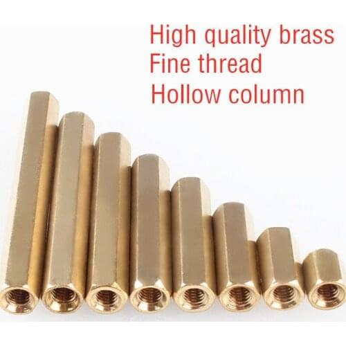 10PCS/20PCS Double pass M3*5/6/8/10/12/15/20-50 M3 hexagonal copper column/stud hollow copper column/isolating column