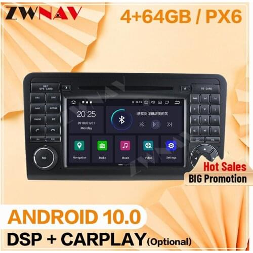 2 din For Mercedes-Benz ML Class W164 Android 10 Multimedia player Car Auto video audio Radio GPS IPS navi head unit auto stereo