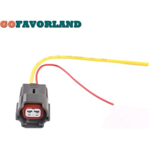 2-Pin Fuel Injector Connector Plug Wire Harness 06A973722 For VW Golf Jetta Polo For AUDI A4 A6 For SKODA For SEAT