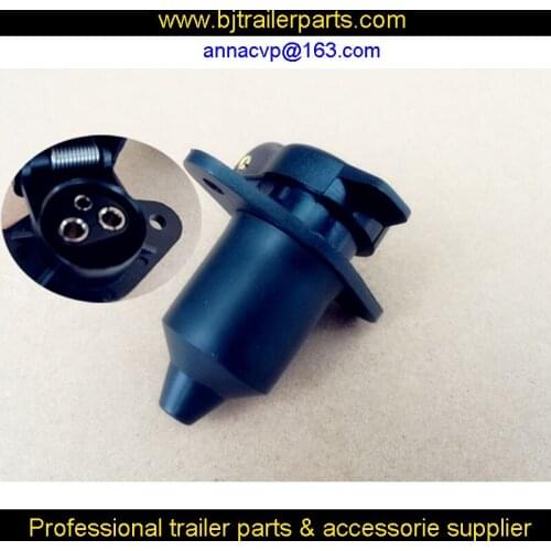 3 Pin Trailer Socket with Water Protective Cover,trailer parts, trailer connector