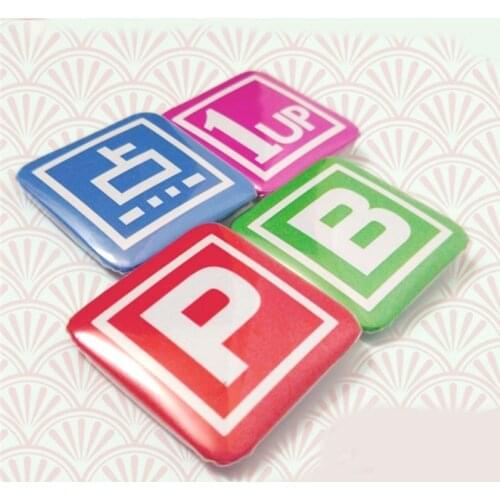 4pcs/set Anime TouHou Project Badge Pins Brooch Pin for Backpack Cosplay Prop Decor Collection for Boy Girl Christmas Gift