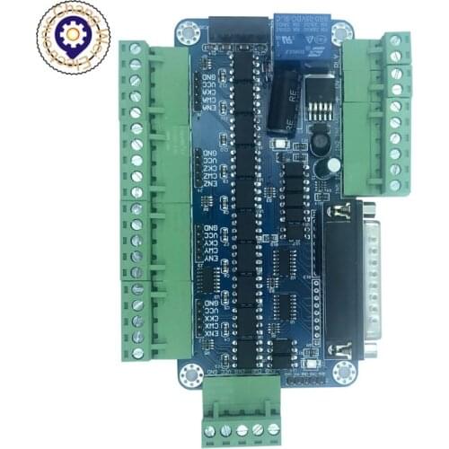 Mach3 5 axis CNC controller del motore passo-passo bordo di 12-60VDC di alimentazione Bordo di Sblocco (fotoaccoppiatore ad alta