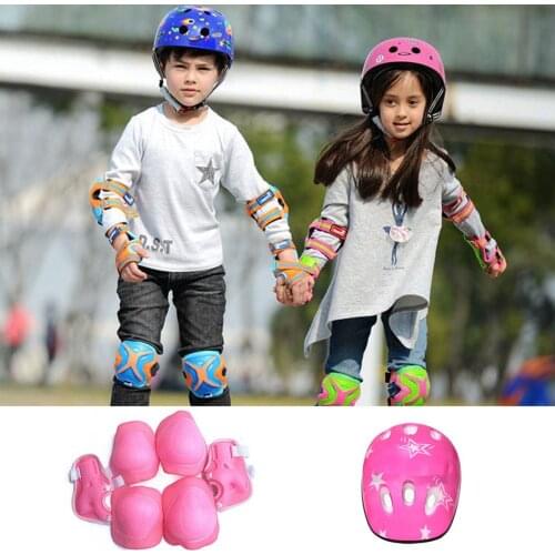 7PCS/SET Universal Children Kids Protective Gear Set Comfortable Scooter Skate Roller Cycling Knee Pads Elbow Pads Sports Set