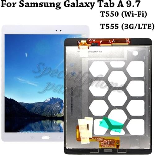 9.7'' LCD Display For Samsung Galaxy Tab A T550 T551 T555 Screen SM-T550 LCD Touch Display Digitizer Assembly Replacement