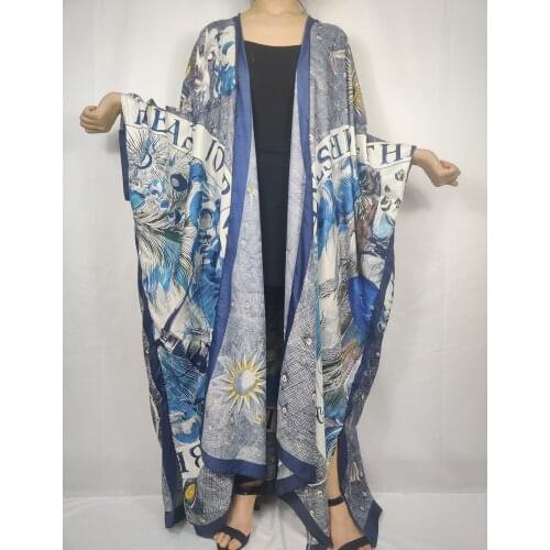 African Clothes For Women 2021 Winni New Fashion Muslim Women Ramadan Silk Kimono Kuwait Summer Outfit Kaftan