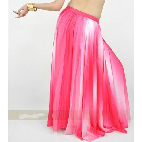Ballroom dancing cheap indian dresses purple red blue gradient color long skirt