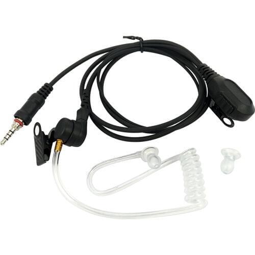 Earpiece Headset Mic For Yaesu Vertex VX-6R VX-7R VX6R VX7R FT-270 FT-270R VX-127 VX-170 Walkie Talkie Covert Air Acoustic Tube