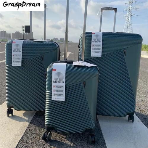 British brand travel luggage Harajuku wind outlet trolley suitcase popular carry on anti-drop trolley case fashion valise