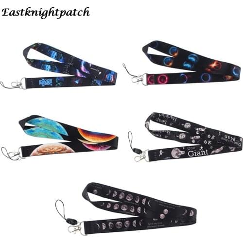 E2489 Cartoon Moon Mobile Phone Strap Key Chain Neck Lanyard ID Card Badge Holder Strap