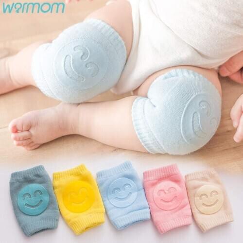 Warmom Newborn Baby Leg Warmers Anti Slip Baby Knee Guard Knee Protector Candy Color Baby Crawling Knee Pads calentadores pierna