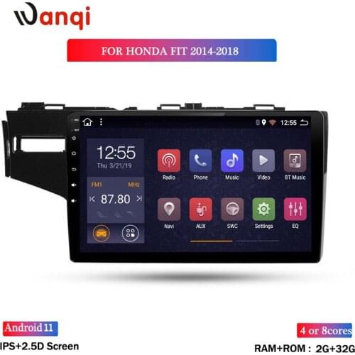 Wan qi 2G RAM 32G ROM 9 Inch Full Touch Android 8.1 GPS Navigation For Honda FIT JAZZ 2014-2018 Stereo System with wifi