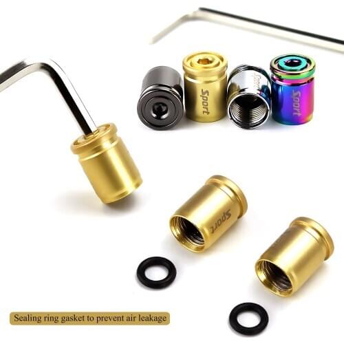 1Set Car Tire Valve Caps Wheel Tires Tire Stem Air Cap Airtight Covers Car Styling Valve Zinc Alloy Anti-theft Sport Valve