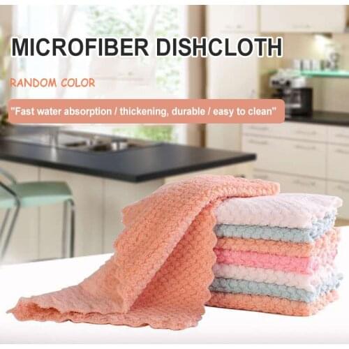 Kitchen Daily Scouring Towel Multipurpose Rag Non-stick Oil Absorbent Washing Cloth For Home Kitchen Посуда Для Кухни
