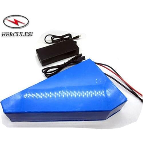 Lithium Battery 52V 20Ah E-Bike Li-Ion 18650 Triangle Battery Pack For 1000W Ebike Hub Motor