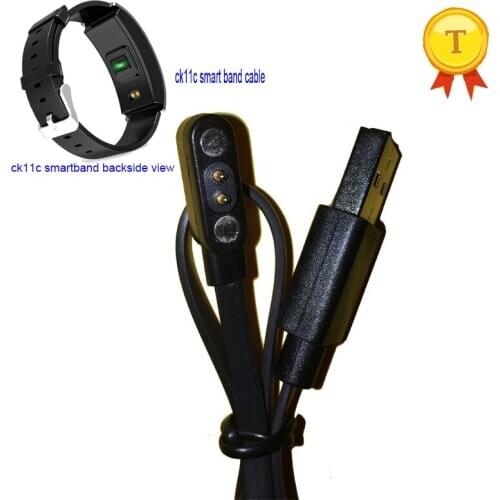 2019 original ck11c ck18s ck12 smart wristband ck18 ecg wrist band bracelet 2pin magnet charger cable charging 2 pin data cable