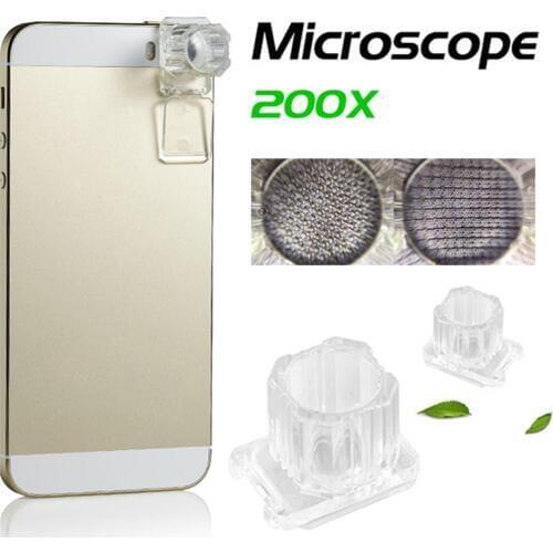 Smartphone Microscope 200X Cell Phone Portable Magnifier For Jade Identification And Ovulation Period Detection