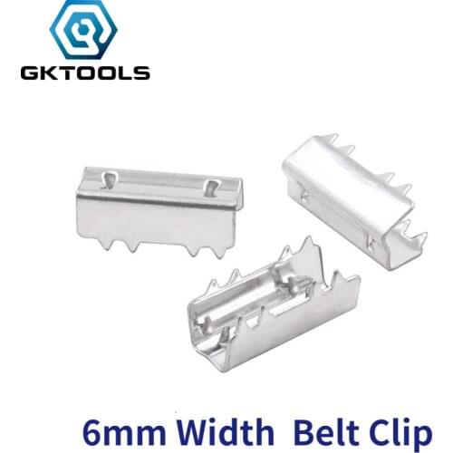 3D printer synchronous belt clip Openbuilds stainless iron sawtooth for width 6mm 10pcs