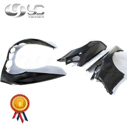 FRP Fiber Glass Fender Fit For 14-17 Huracan LP610-4 & LP580-2 Coupe Spyder LB LP LW Works Style Front & Rear Fender Replacement
