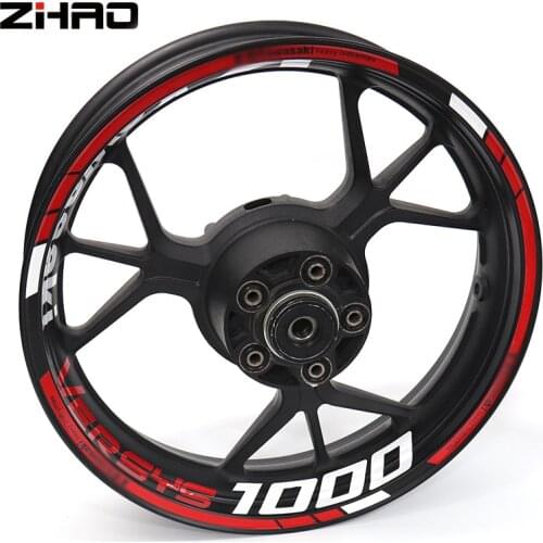 For kawasaki VERSYS 1000 Motorcycle Wheel Stickers Reflective Rim MotorBike Waterproof Decals