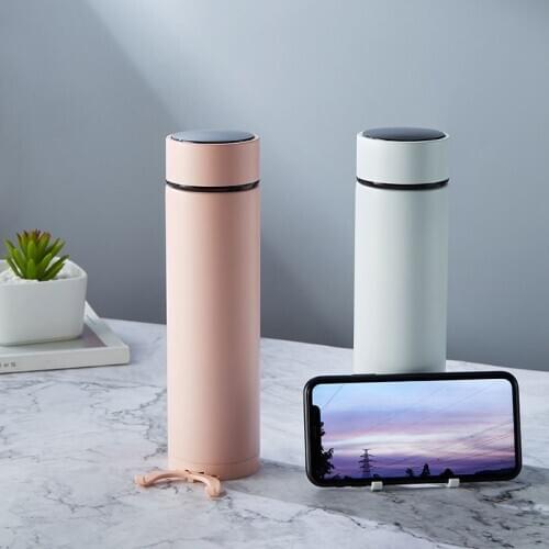 Intelligent temperature measurement of thermos cup new bracket stainless steel cup custom touch intelligent thermos cupk7233
