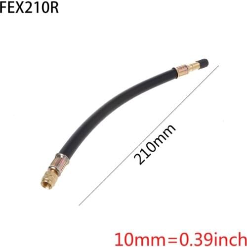 F2TC Bicycle Pump Valve Extender Extension Tube Rubber Inflator Pipe Hose Electrombile Cycling MTB Bike Part