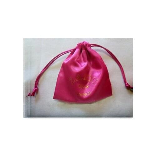 100pcs/lot satin cheap drawstring bag customized jewelry bags wholesale custom gift bag for jewelry gift hair shoe toiletry ring