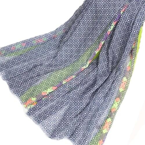 2021 Fashion Newest Geometry Printed Cotton Viscose Printed Scarf Shawls Wraps Hijabs 10pcs/lot
