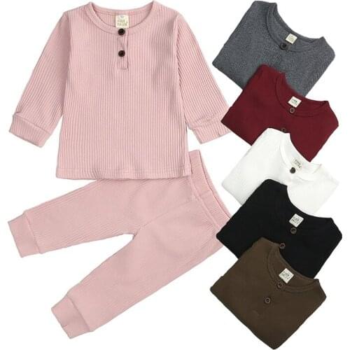 2021 Autumn Baby Girl Clothes Tracksuit Sleepwear Clothing Sets Girl Suits Fashion Clothes For Newborns Pajama Sets 0-2 Year