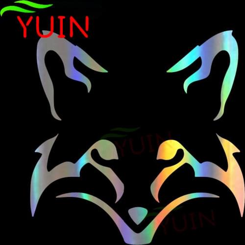 Car Sticker Decor Motorcycle Decals Cute Fox Face Decal PVC Decorative Accessories Creative Sunscreen Waterproof Stickers