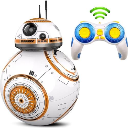 Fast Delivery Upgrade Model RC BB-8 Droid Robot BB 8 Ball Intelligent Robot Kids Toys Gifts With Sound 2.4G Remote Control Robot