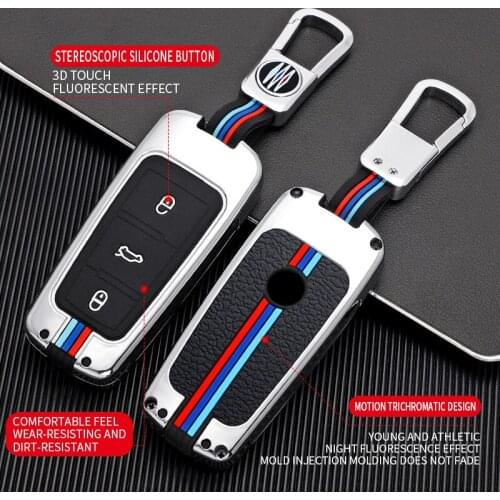 Zinc Alloy Car Key Cover Case Bag Shell Holder Protection Skin for Volkswagen VW CC Passat B6 B7 362 365 Magotan Key