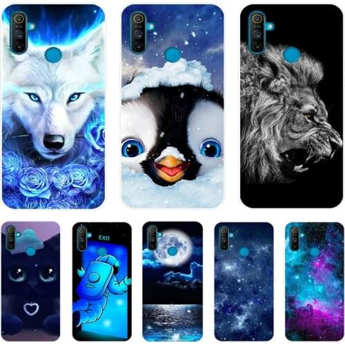 For Realme C3 Case Soft Silicon TPU Back For OPPO Realme C3 Realme c3 Protective Phone Cover Coque Capa Funda 6.5inch cat dog
