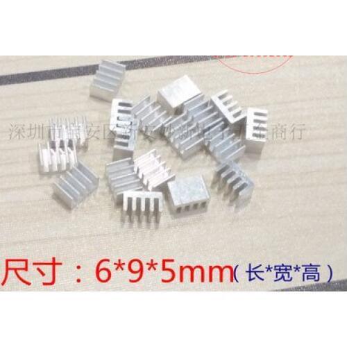 Free Ship 20pcs Router Chip Radiator Small Aluminum Heat Sink 6*9*5mm Chip Cooling Block E Type Heat sink
