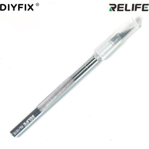 DIYFIX RL-101E Non-Slip Metal Pen Cutter Set For Mobile Phone Repair Craft DIY Art Work Cutting Fruit Carving
