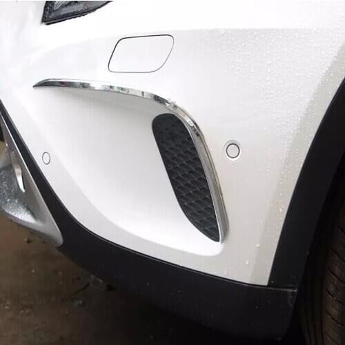 For Benz GLA200 GLA180 GLA220 2015 2016 2017 ABS Chrome Front Fog Light Lamp Trim Molding Bezel Garnish