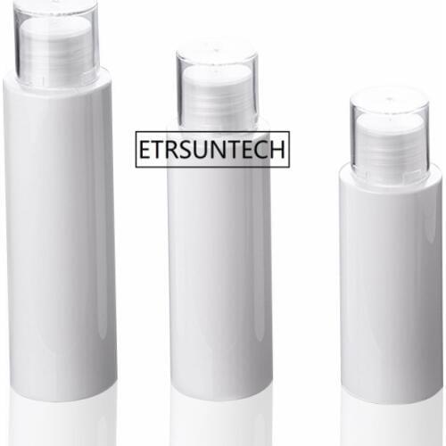100pcs 80/100/120ml Skin Water Refillable Bottles Pure Dew Bottle Double Cover Space Shampoo Lotion Makeup Empty Travel F2956