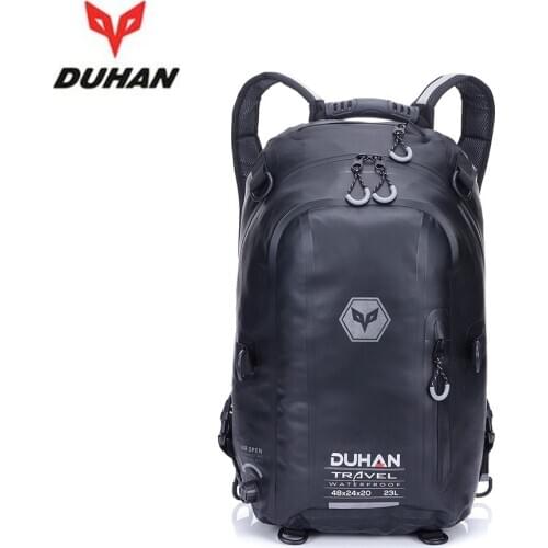 DUHAN 23L Motorcycle Backpack Knapsack Travel Waterproof Motocross Helmet Luggage Moto Racing Tank Bag Motorbike Biker Bags