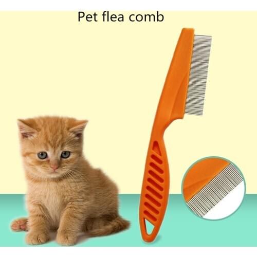 Pet supplies stainless steel pet comb flea comb pet cat and dog comb,Q365