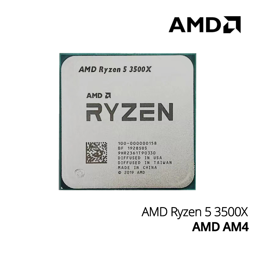AMD Ryzen 5 3500X R5 3500X 3.6 GHz Six-Core Six-Thread CPU Processor 7NM 65W L3=32M 100-000000158 Socket AM4