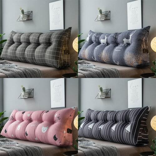 Modern Bedside Large Triangular Cushion Cute Waist Support Pillow Cushion Backrest Soft Sofa Cushion Floor Cushion