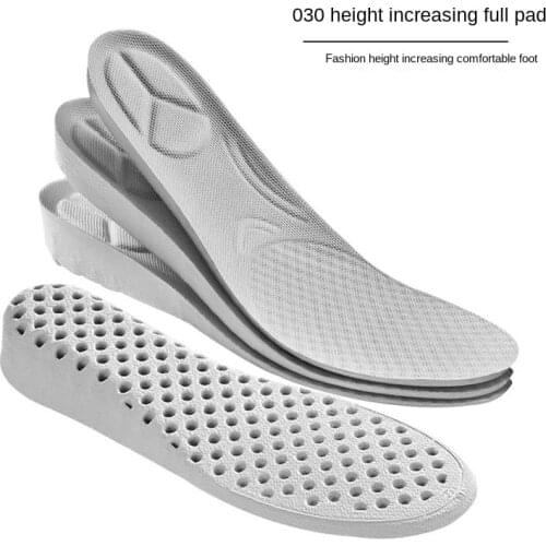 2Pcs Insoles for Shoes Sole Mesh Deodorant Breathable Cushion Running Insoles for Feet Man Women Orthotic Height Increase Insole