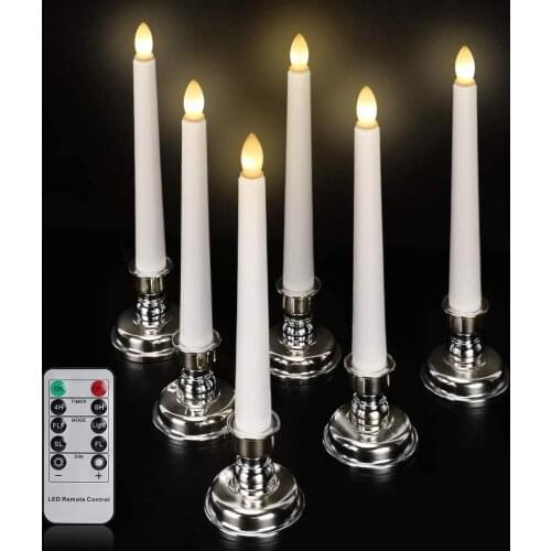 3D Flamless Flickering Light LED Candles With Remote by Flashing Home Wedding Birthday Party Decoration