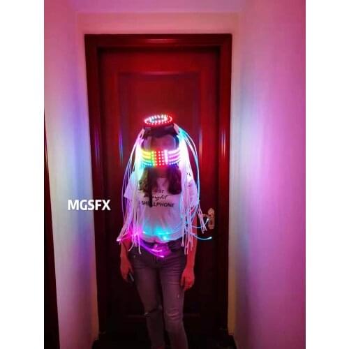 LED Helmet / LED ROBOT Helmet / Kryoman Helmet