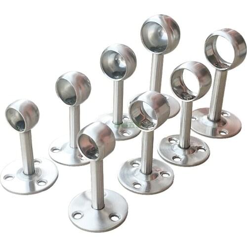 25mm stainless steel wall bracket hanger bracket towel holder hanging rod fixed flange furniture socket closet bathroom hardware