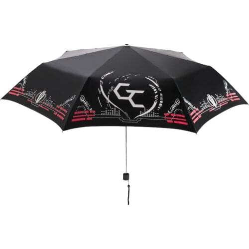 Guilty Crown Gc Portable Rain Umbrellas Yuzuriha Inori Crown Logo Safety Reflective Light Pencil Umbrella
