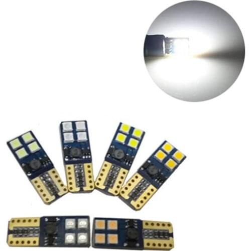 20Pcs White T10 3030 8SMD 194 168 2825 W5W LED Canbus Error Free Car Bulbs For Clearance Lamps License Plate Light 12V 24V