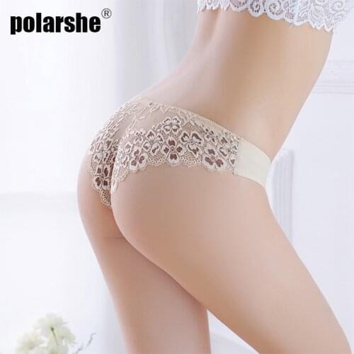 3PCS/set Women Lace Panties Mid Waist Breathable Women Panties Sexy Briefs Traceless Transparent Womens Underpants