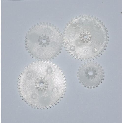 4 kinds double layer plastic gear for 2.5mm axle 0.5M rc car robot ship DIY toy parts/technology model/baby toys for children