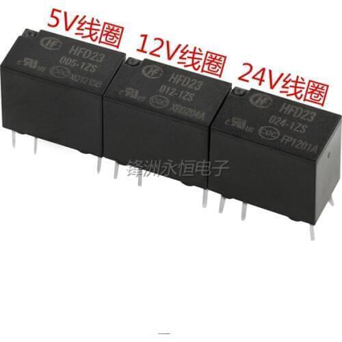 5PCS/Lot Relay JRC-23F HFD23-005 012 024-1ZS 1A 6PIN